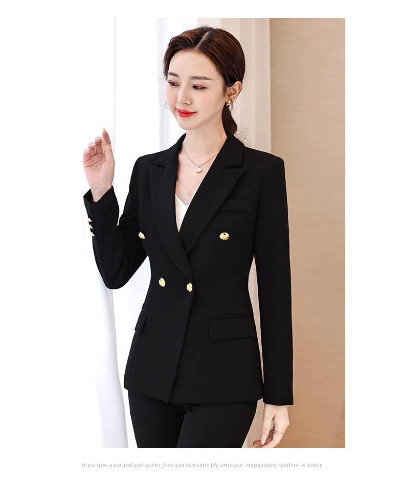 Urban white-collar two-button women suit jacket 134-8123 jacket