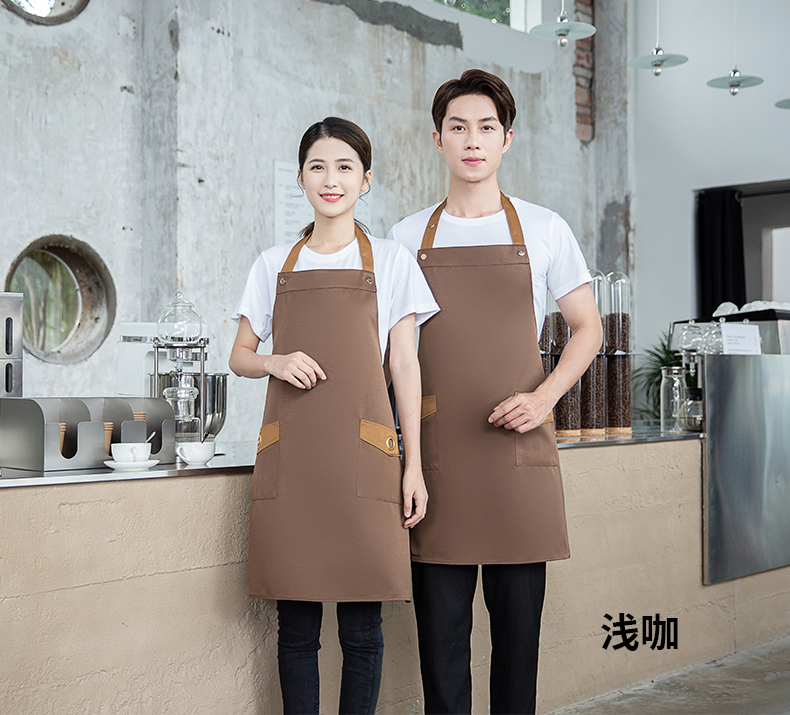 Waterproof and oil-proof kitchen hotel halter apron U01-B03