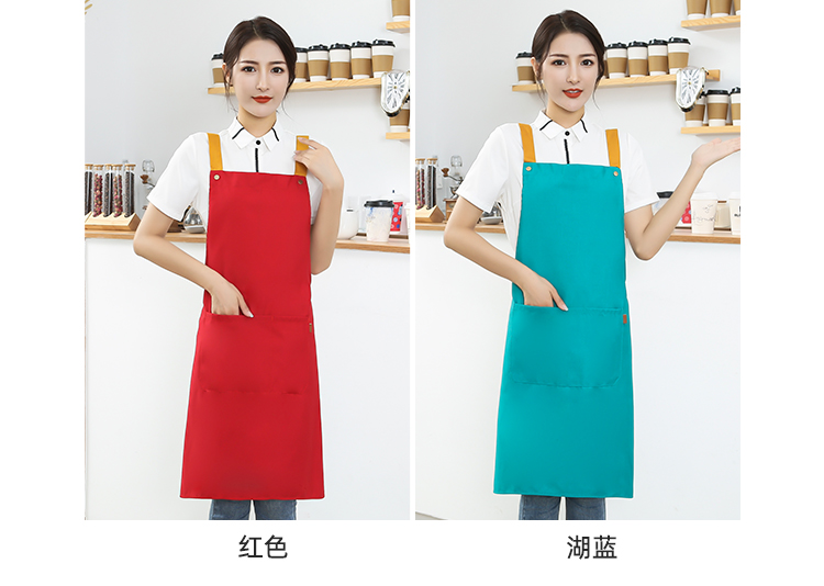 Polyester Cotton Canvas Adjustable Halter Apron HD1-301