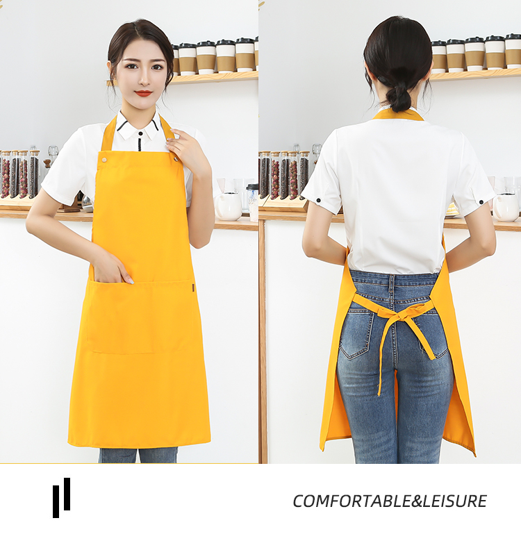 Polyester Cotton Canvas Adjustable Halter Apron HD1-301