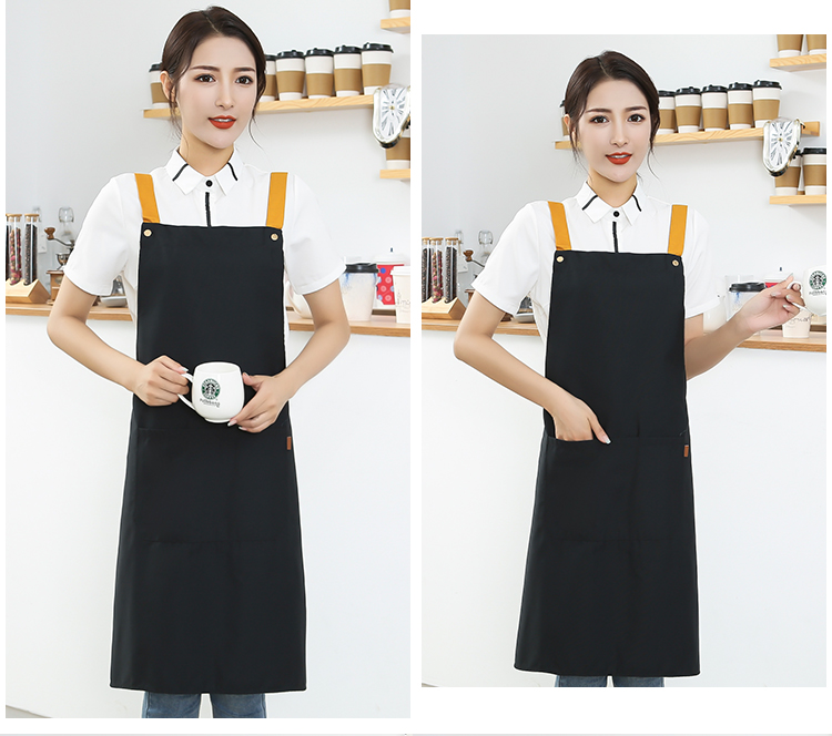 H shoulder strap polyester cotton canvas shoulder apron HD1-302