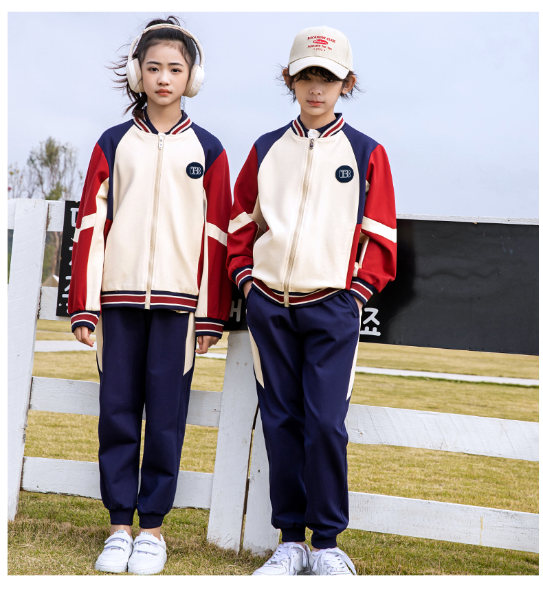 New sports kindergarten uniforms primary and secondary school uniforms class uniforms spring and autumn suits 216-8030