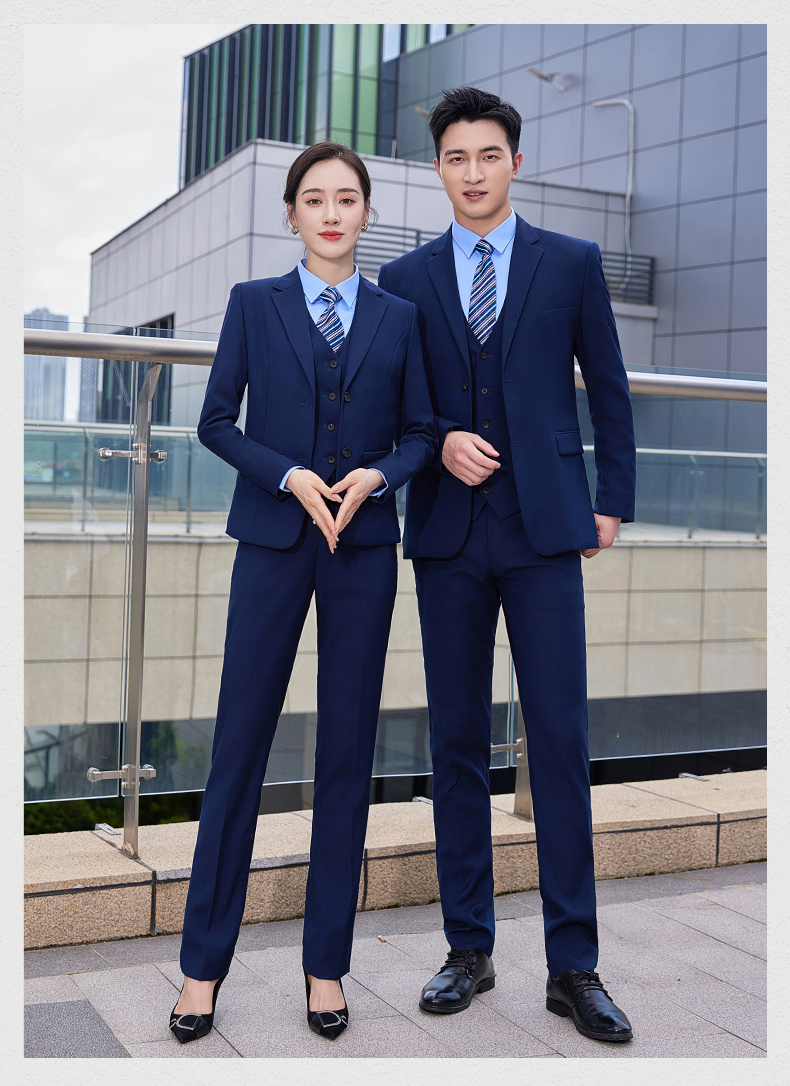 Two-button elastic serge workplace business suit jacket for men and women DQ1-607 jacket