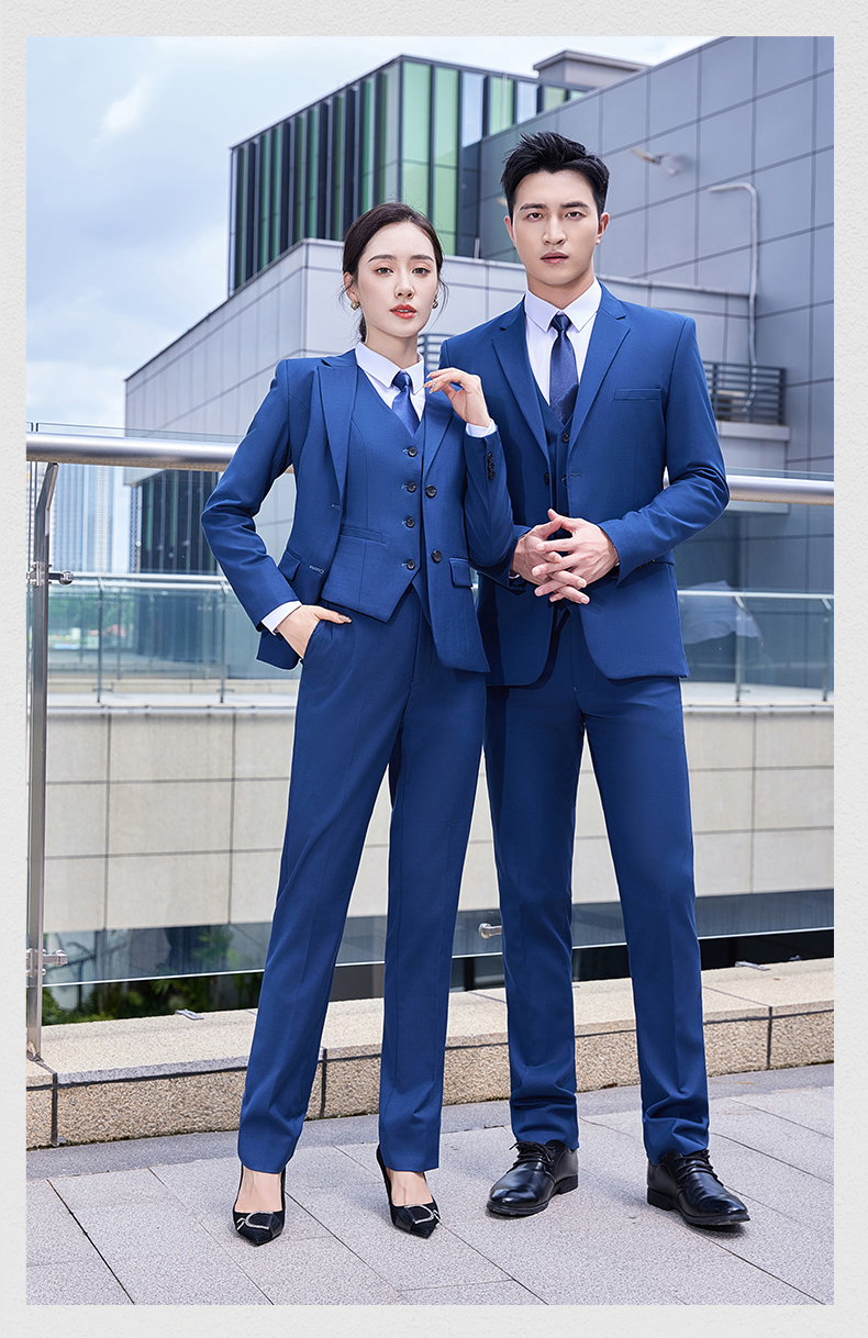 Two-button elastic serge workplace business suit jacket for men and women DQ1-607 jacket