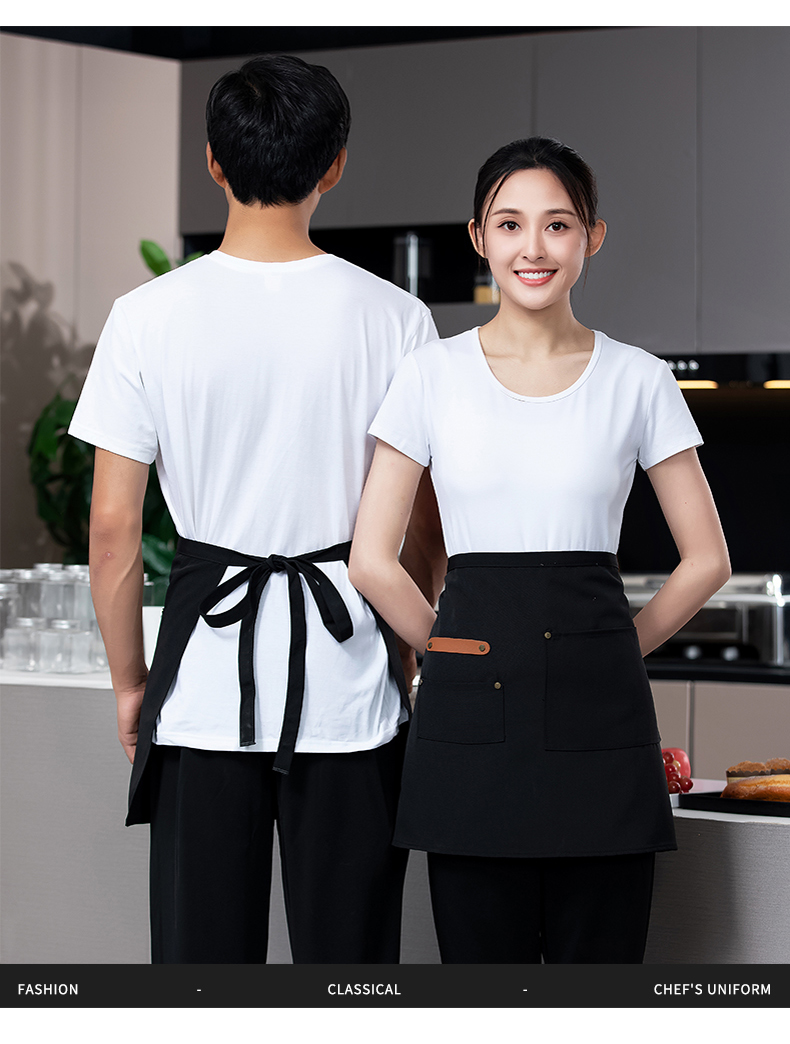 Small chef internet celebrity half-length work apron H02-22801 small apron