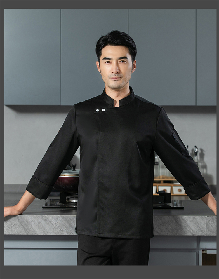 Hotel restaurant high quality professional chef clothing H12 - leather label taste