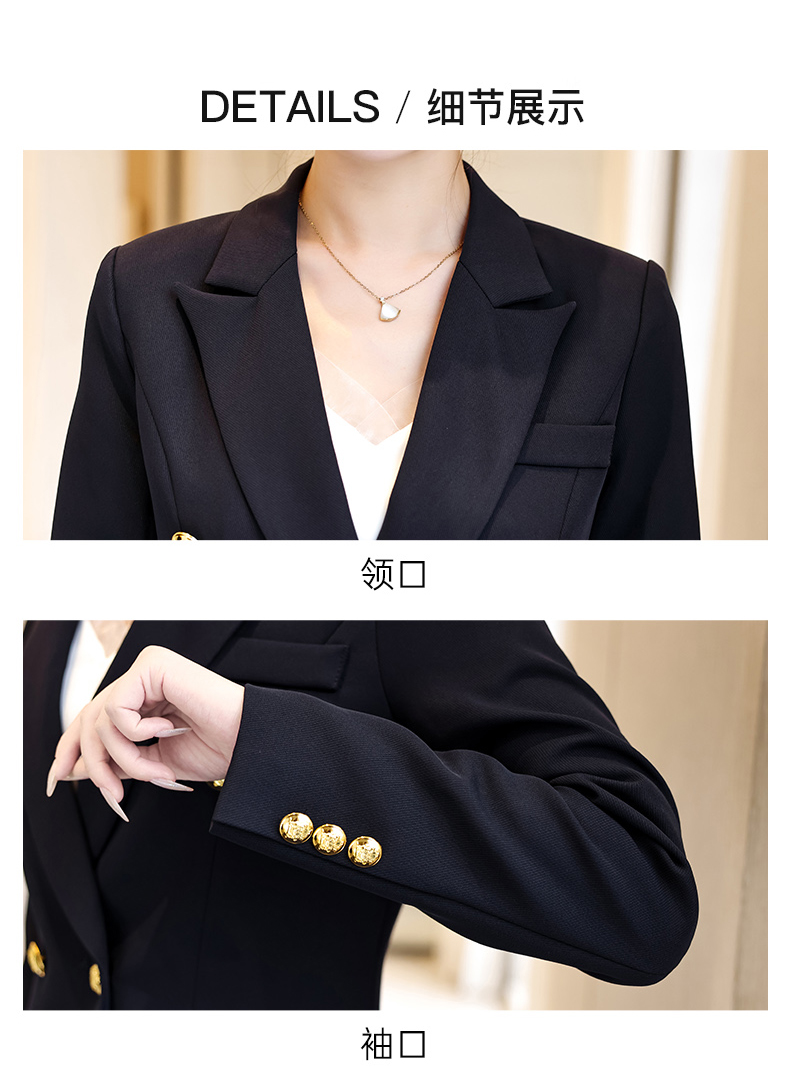 Urban white-collar two-button women suit jacket 134-8123 jacket