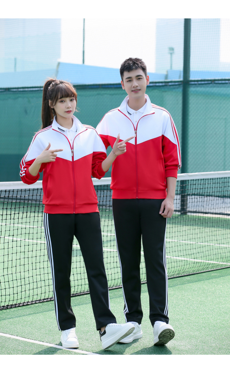 Comfortable breathable sports casual school uniform long-sleeved suit KI2-5588 suit