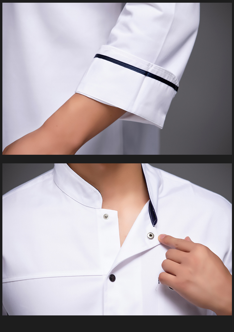 Single exhaust hole hotel long sleeve chef uniform top H12-L033