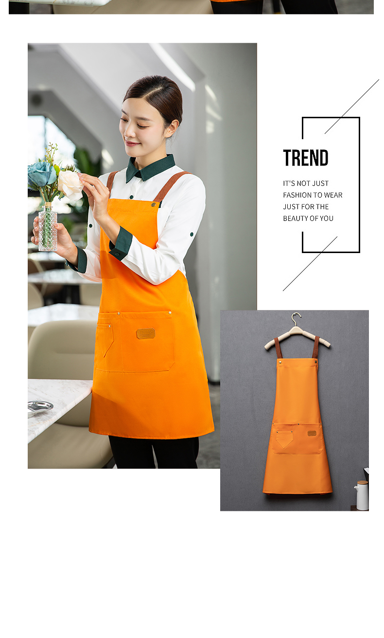 Two-button webbing waterproof canvas workwear apron H20-A21-1928