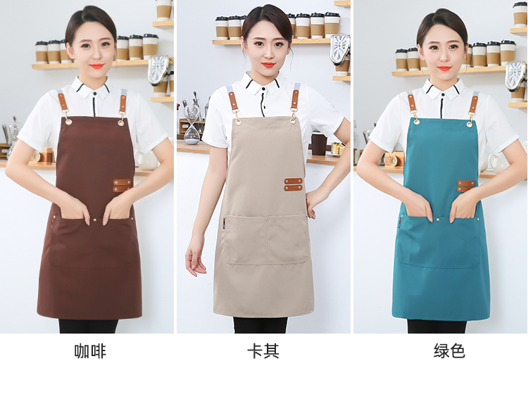 Thickened canvas waterproof cross strap shoulder apron HD1-09