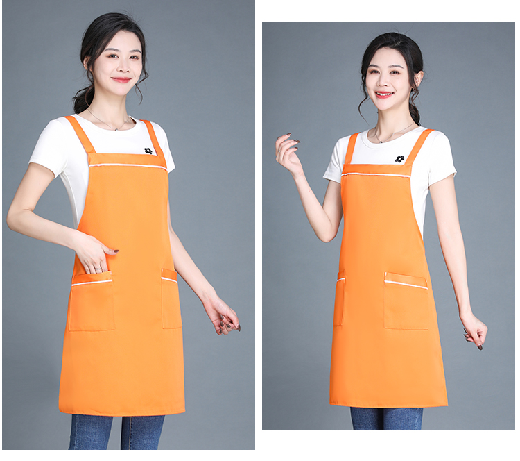 360g double-stranded workwear anti-fouling halter apron HD1-047