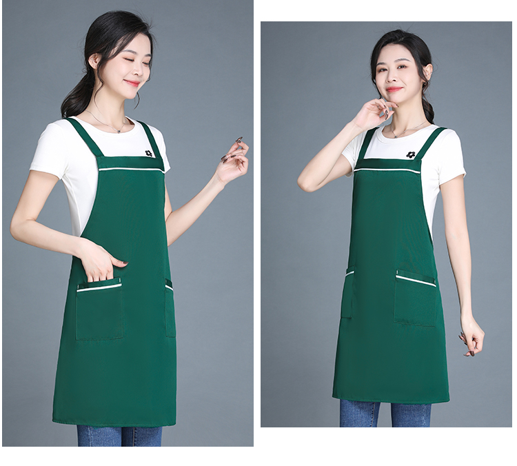 360g double-stranded workwear anti-fouling halter apron HD1-047