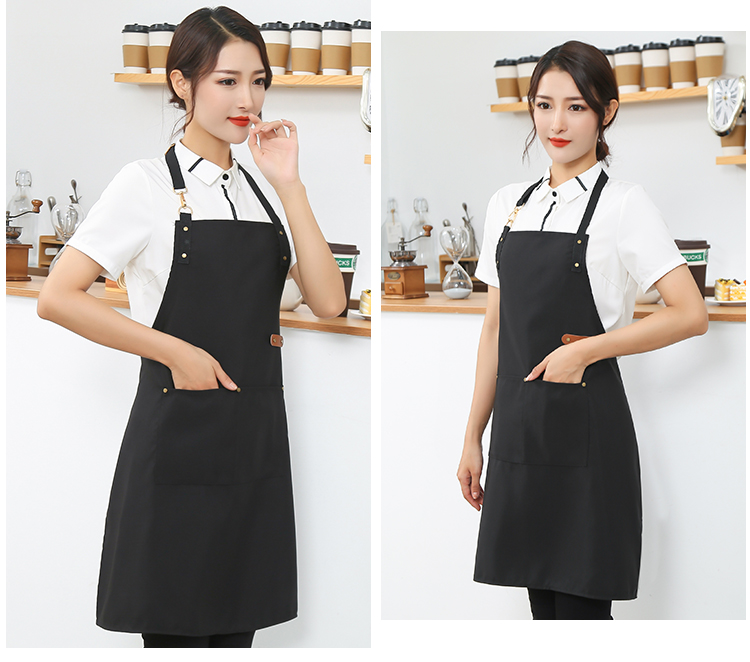 Canvas waterproof and stain-resistant adjustable halter apron HD1-103