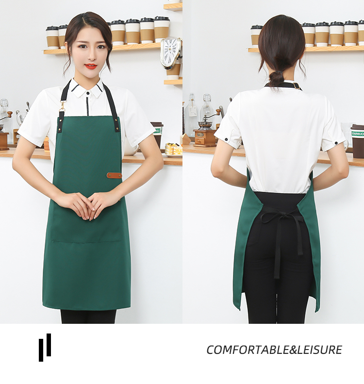 Canvas waterproof and stain-resistant adjustable halter apron HD1-103