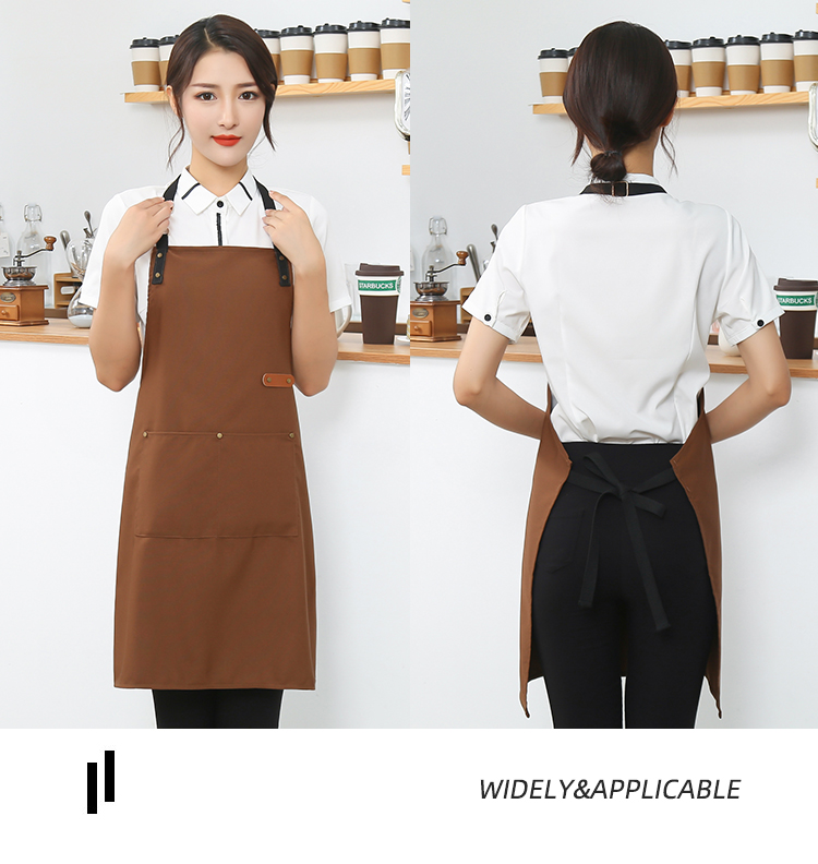 Canvas waterproof and stain-resistant adjustable halter apron HD1-103