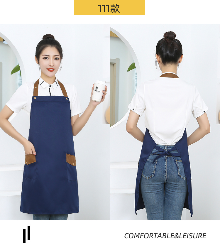 Thickened workwear waterproof adjustable halter apron HD1-111