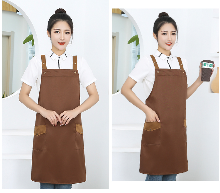 Thickened workwear waterproof adjustable halter apron HD1-111