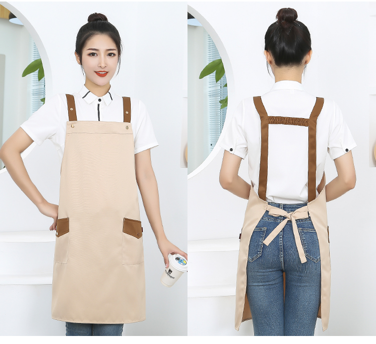 Thickened workwear waterproof adjustable halter apron HD1-111