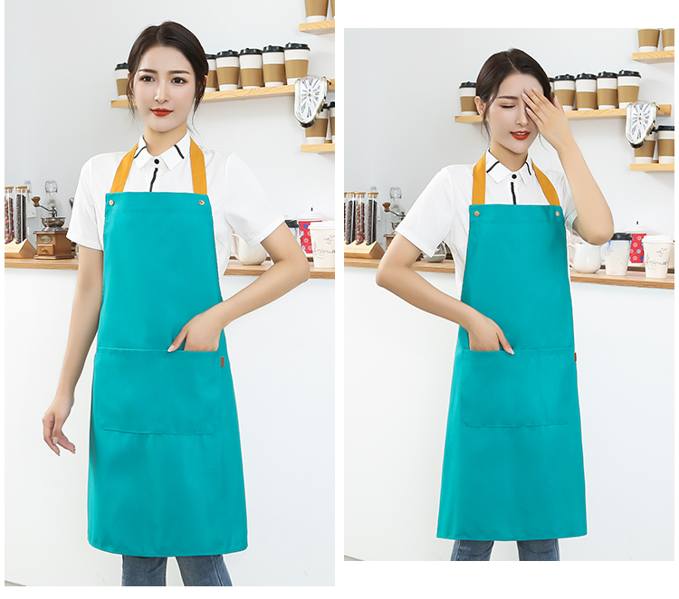 Polyester Cotton Canvas Adjustable Halter Apron HD1-301