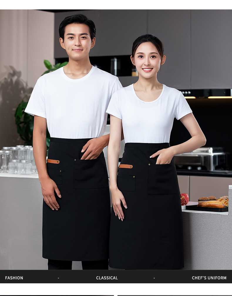 Large chef uniform work clothes tie apron H02-22801 large apron