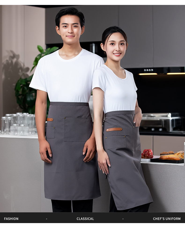 Large chef uniform work clothes tie apron H02-22801 large apron