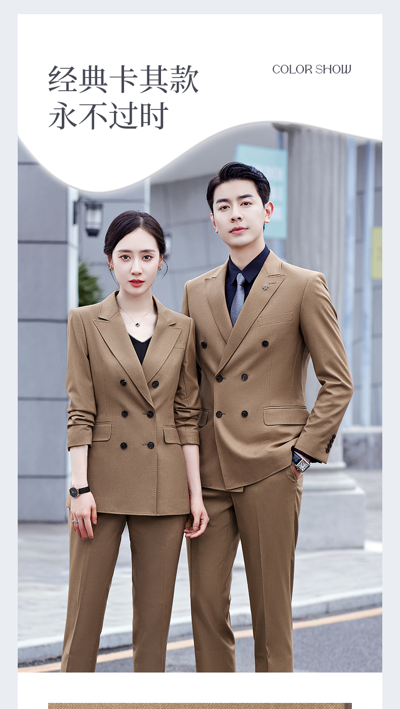 Serge retro double-breasted imitation wool suit 188-6285 men suit