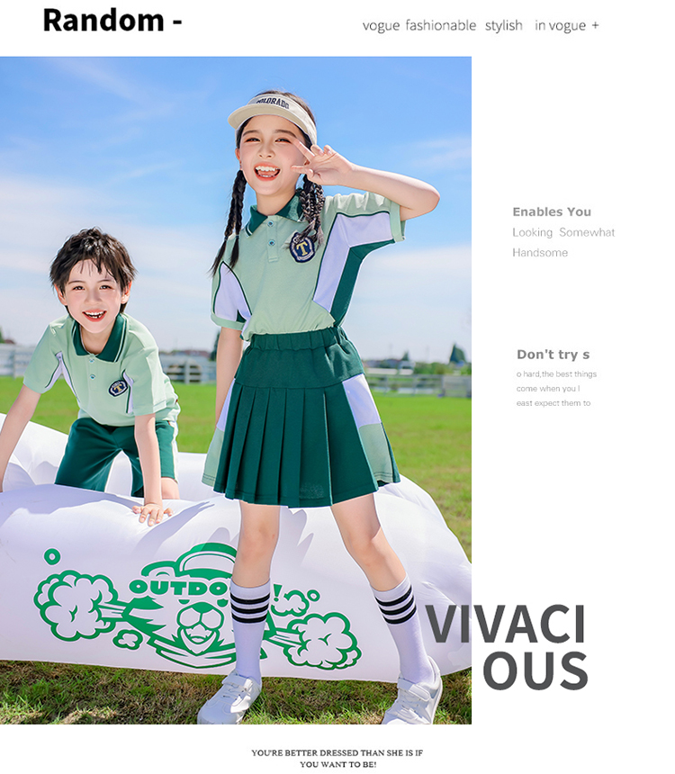 Autumn elementary and middle school uniforms for children sports suits 894-2461-2