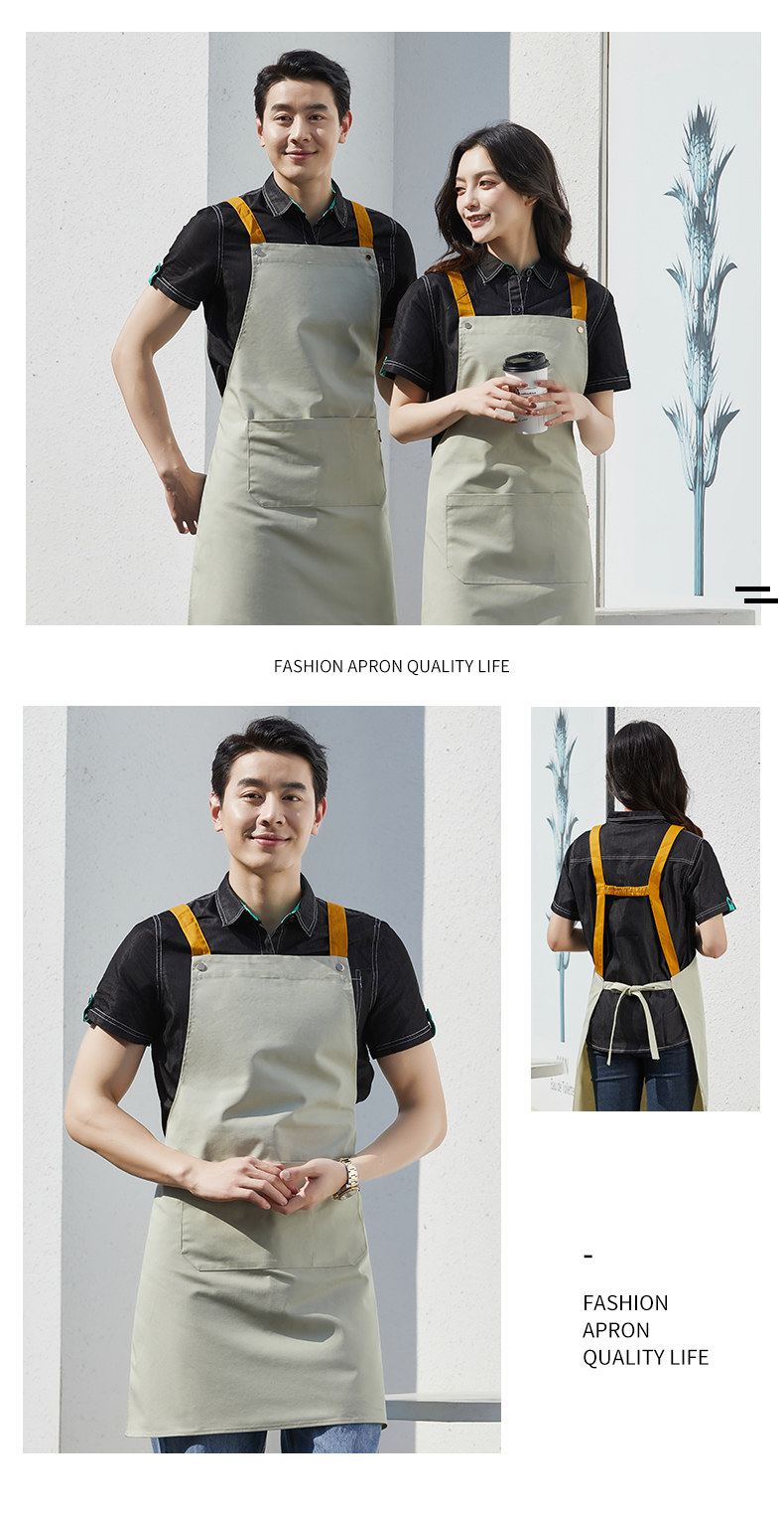 Shoulder Fashion Canvas Apron H15-F019