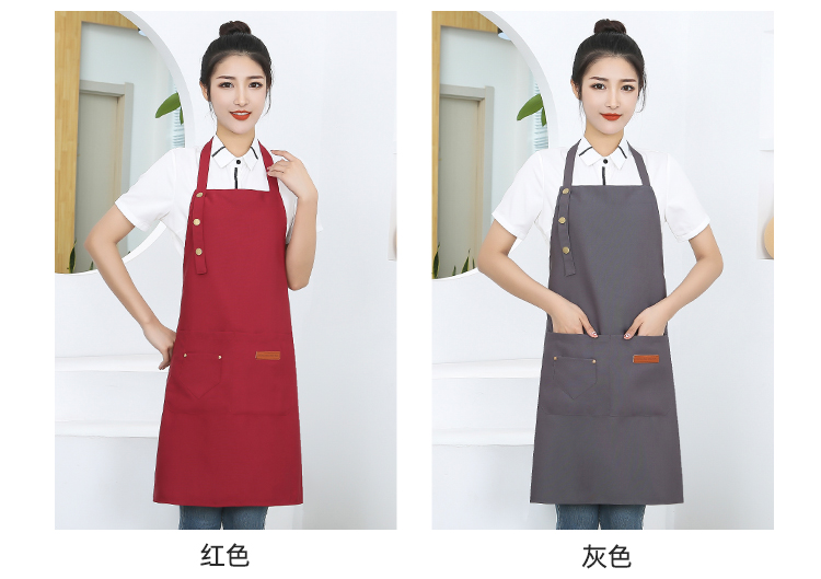 Canvas waterproof and durable adjustable halter apron HD1-08