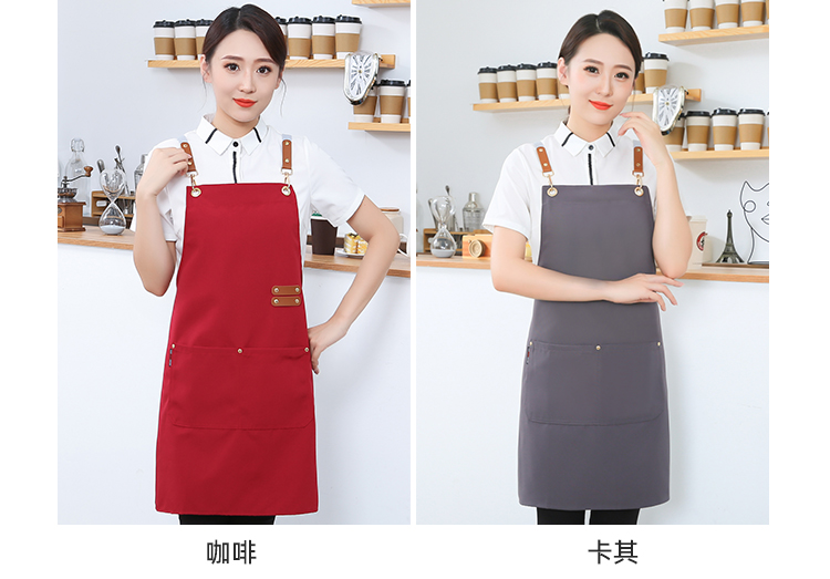 Thickened canvas waterproof cross strap shoulder apron HD1-09