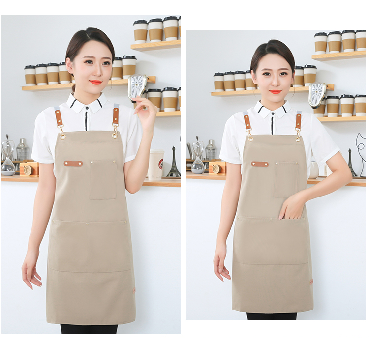 Thickened canvas waterproof cross strap shoulder apron HD1-09