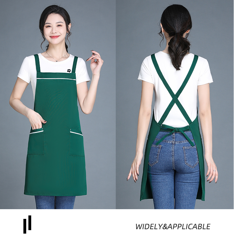 360g double-stranded workwear anti-fouling halter apron HD1-047