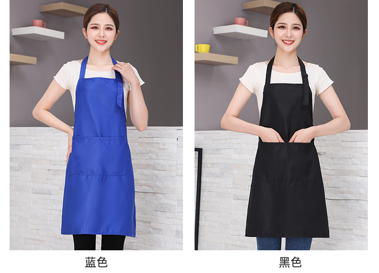 Fine imitation wool wear-resistant and anti-fouling halter neck apron HD1-599