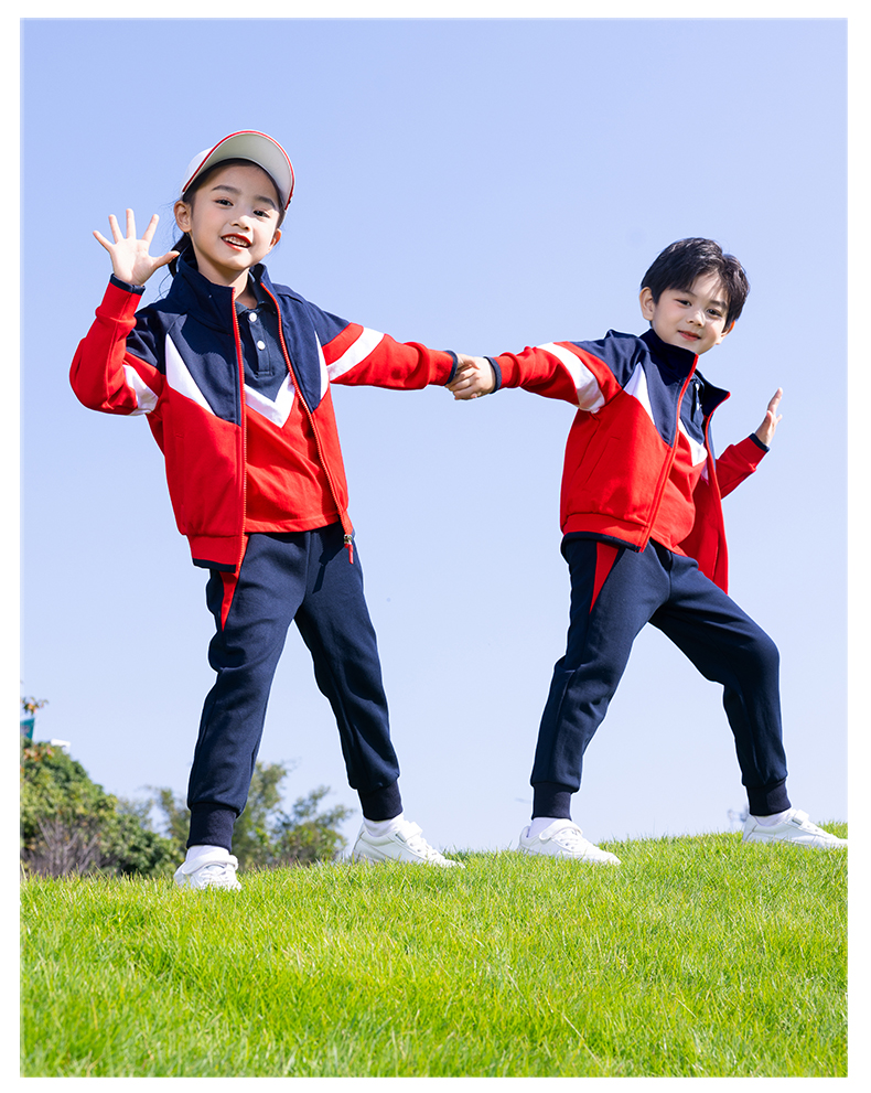 Sports meeting class uniform autumn and winter primary and secondary school students sports two-piece suit D11-2993