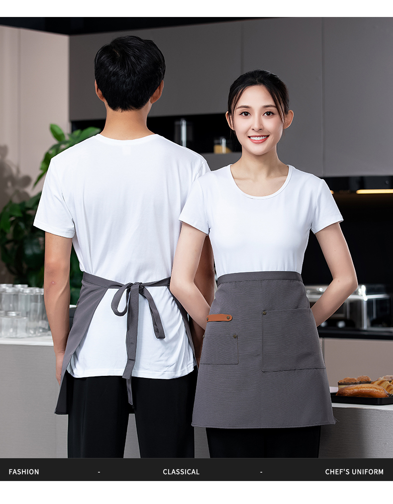 Small chef internet celebrity half-length work apron H02-22801 small apron