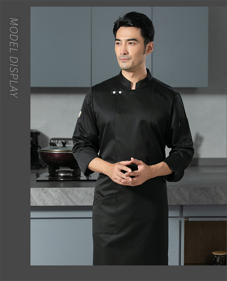 Hotel restaurant high quality professional chef clothing H12 - leather label taste