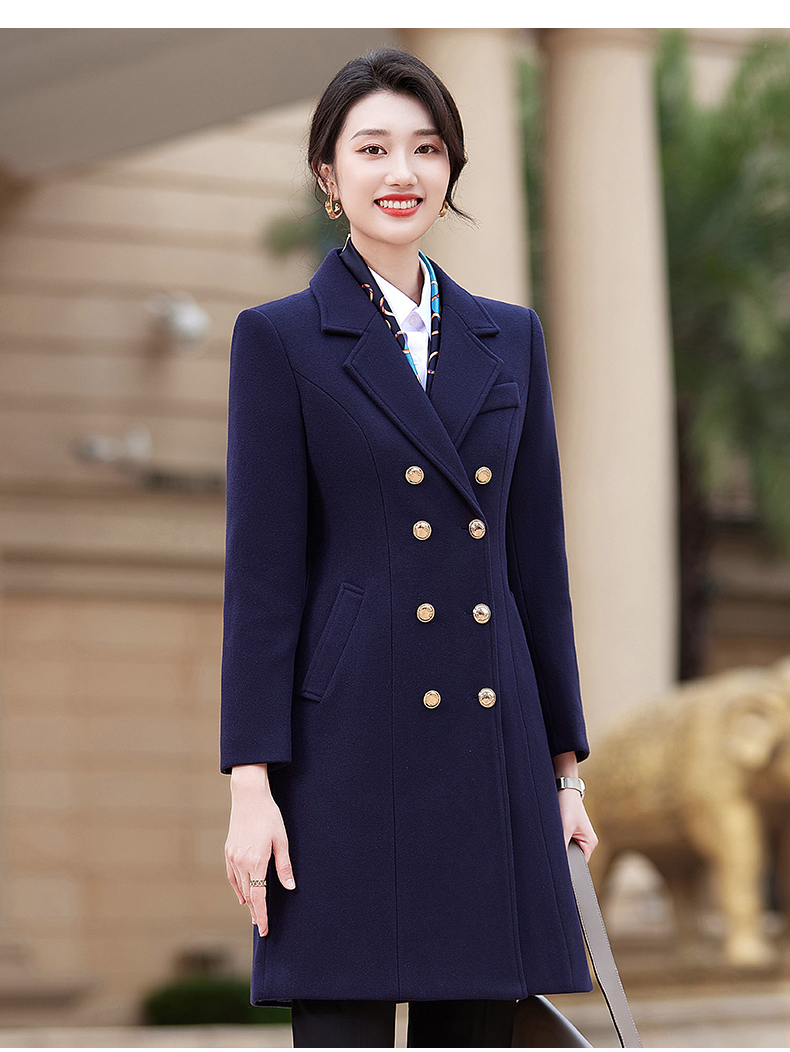 Longfeng woolen business woolen coat for women DY7-2293 for women