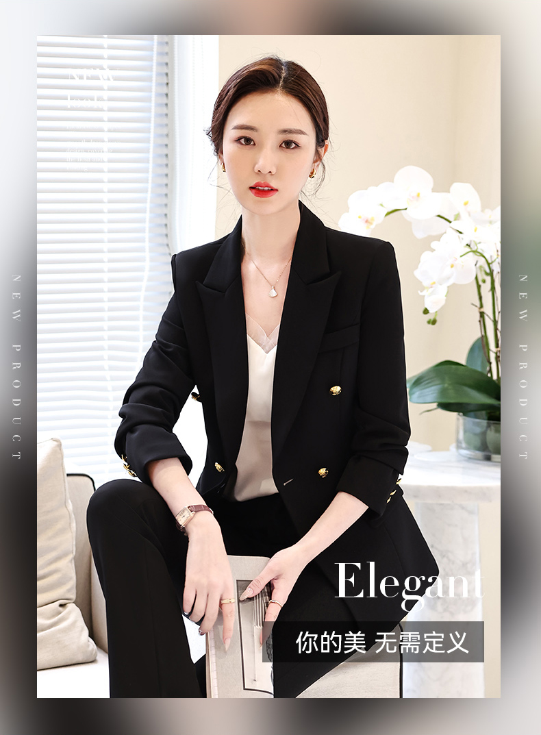 Urban white-collar two-button women suit jacket 134-8123 jacket