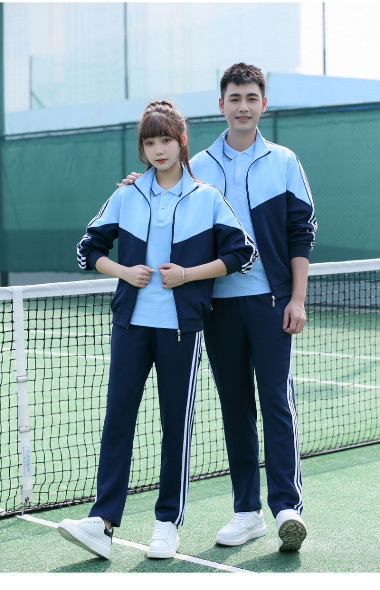 Comfortable breathable sports casual school uniform long-sleeved suit KI2-5588 suit