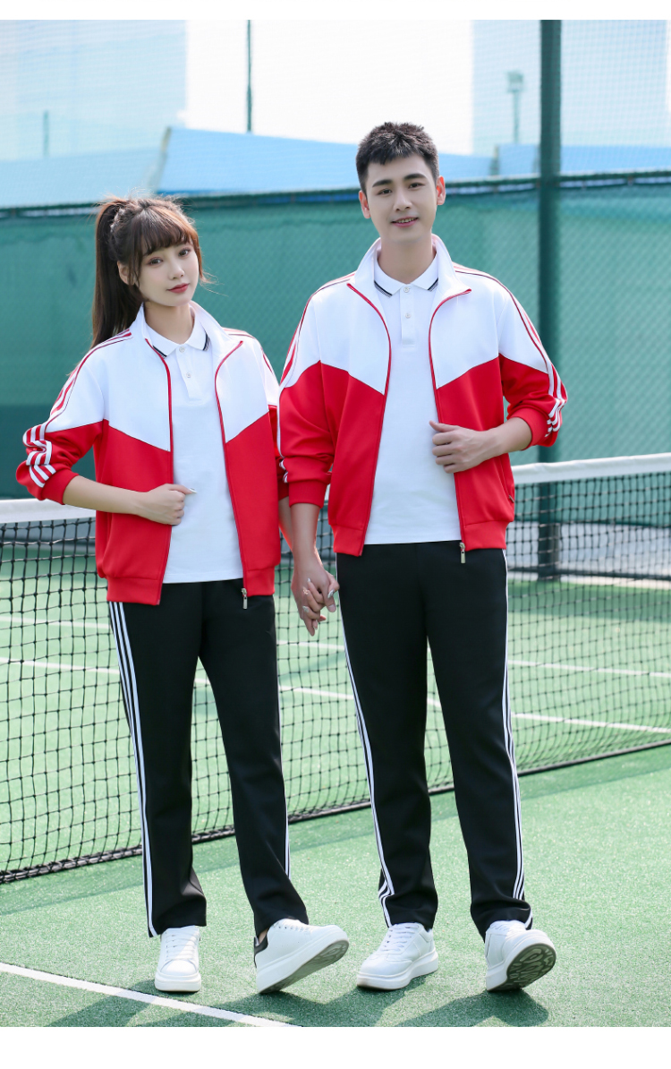 Comfortable breathable sports casual school uniform long-sleeved suit KI2-5588 suit