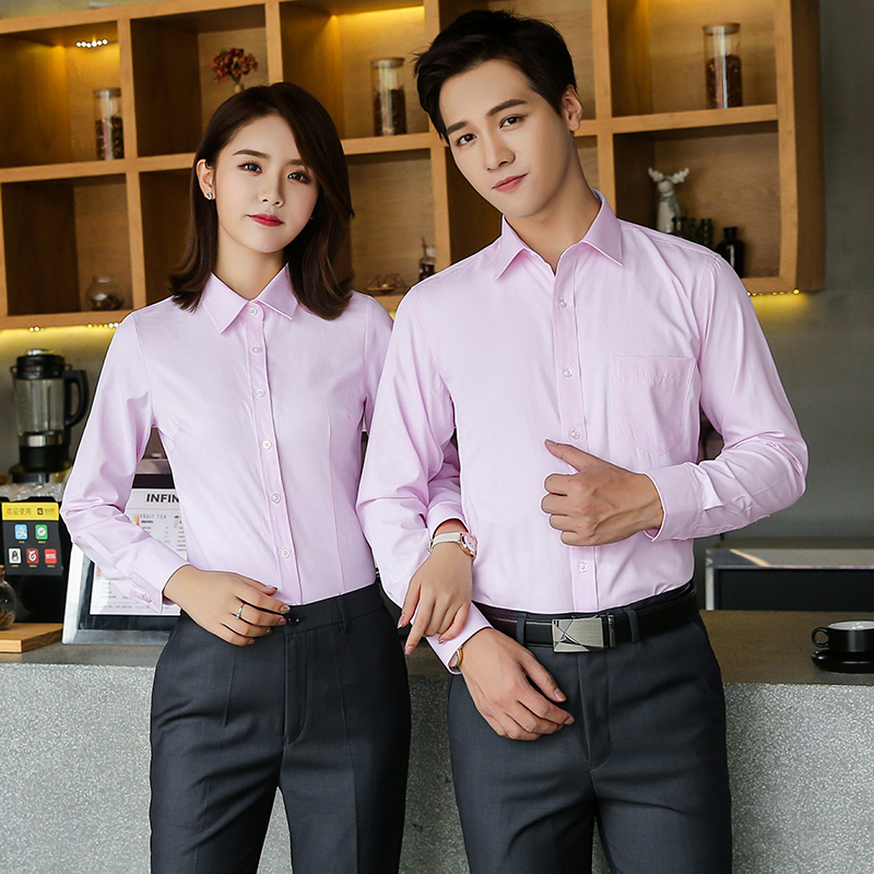 Fine twill professional long-sleeved shirt for men and women 180-777.138