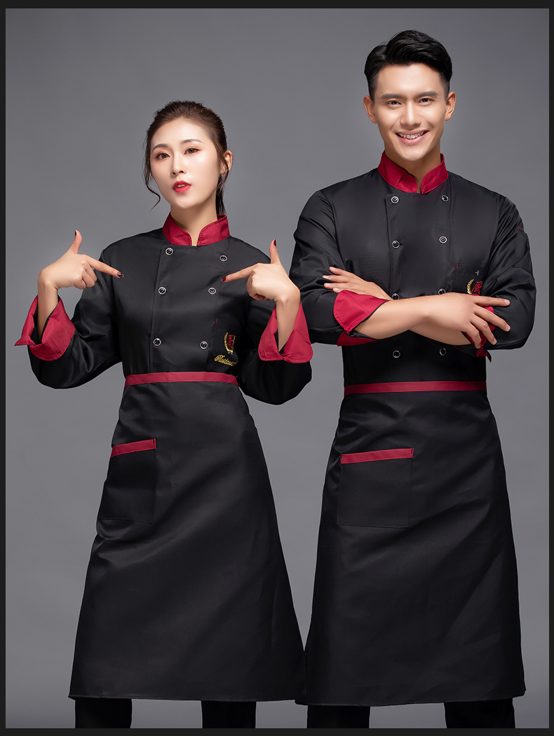 Chef hotel restaurant long sleeve chef uniform top H12-L028