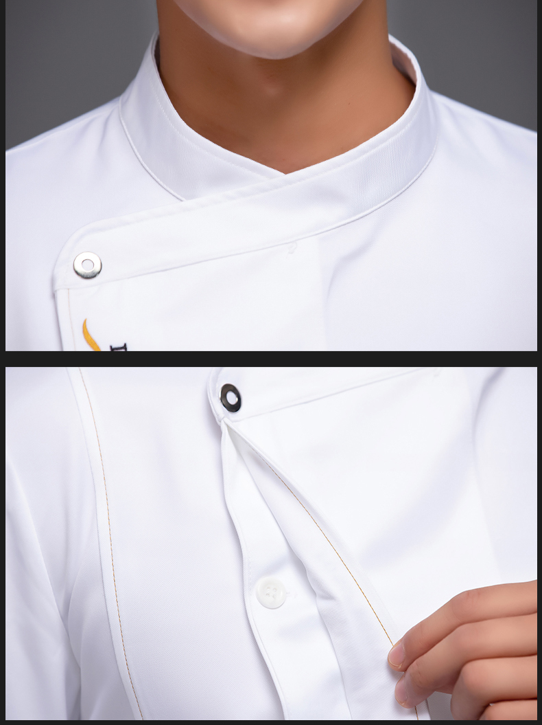 Flame long sleeve chef uniform top H12-L042