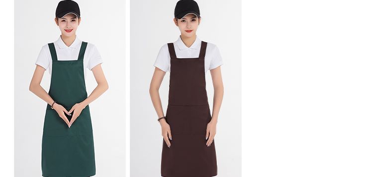 Workwear solid color bib apron U01-658