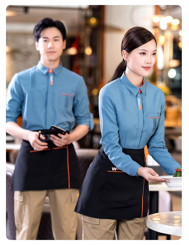 Waiter shirt catering waiter work clothes H01-2022-35 female