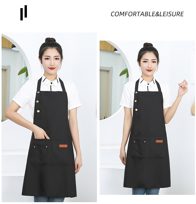 Canvas waterproof and durable adjustable halter apron HD1-08