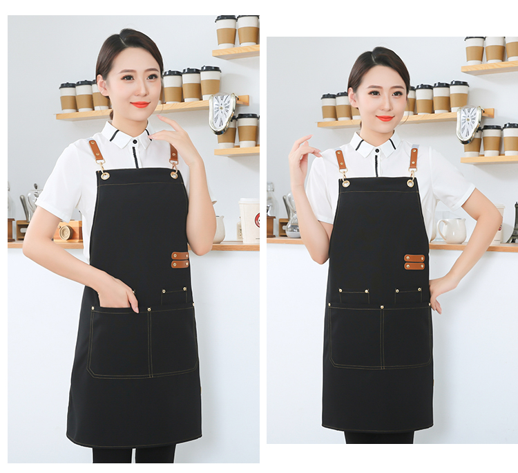 Thickened canvas waterproof cross strap shoulder apron HD1-09