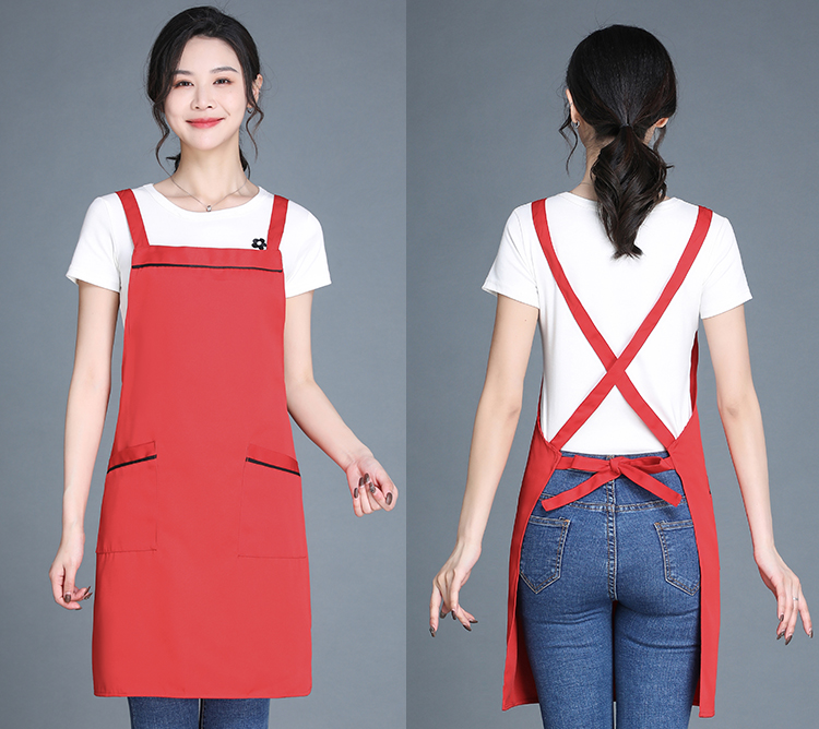 360g double-stranded workwear anti-fouling halter apron HD1-047