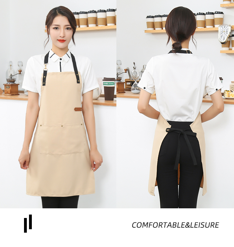 Canvas waterproof and stain-resistant adjustable halter apron HD1-103